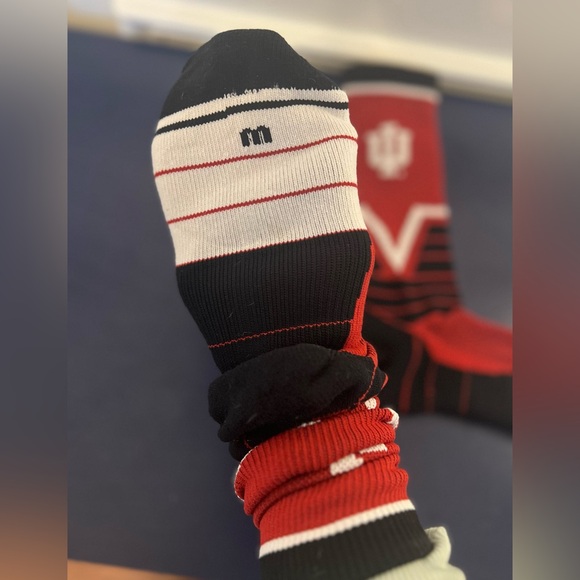 🚫SOLD TCK IU Indiana Hoosier Calf Length Socks - Picture 5 of 6
